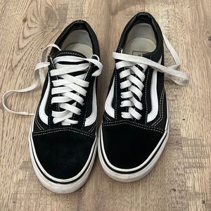 Vans Women's Black and White Sneakers